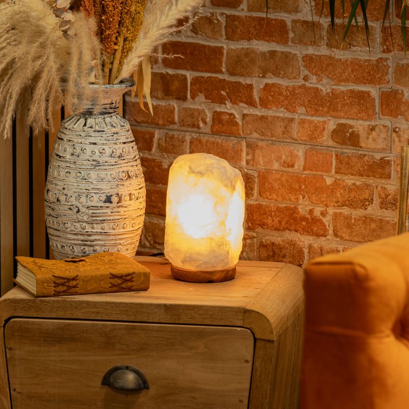 Crystal Rock Himalaya zoutlamp - & Basis ca. 3-5 kg
