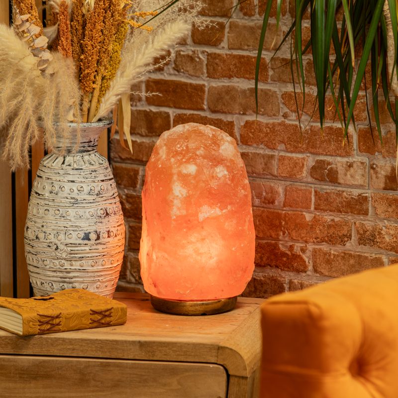 Kwalitatieve natuurlijke zoutlamp - & basis ongeveer 8-10 kg