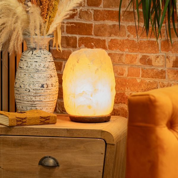 Kristallen Rots Himalaya Zoutlamp - & Basis ca. 8-10kg