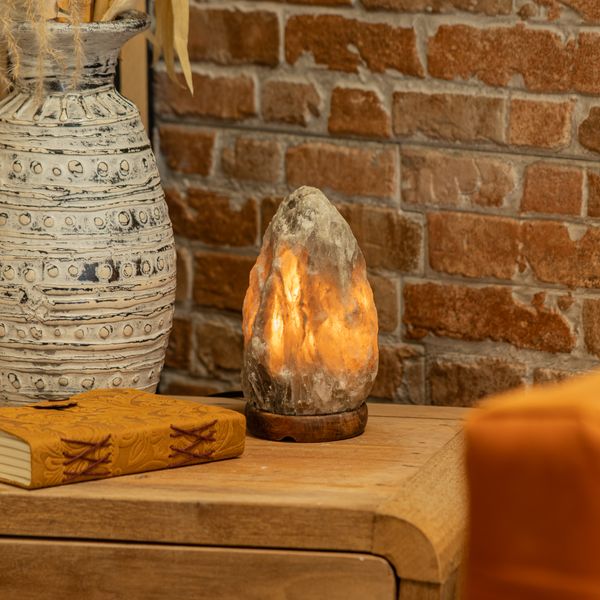 Himalaya Zout Lamp - GRIJS - 1.5 - 2kg