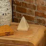 Kwaliteits USB-piramide WIT zoutlamp - 9 cm (multi)