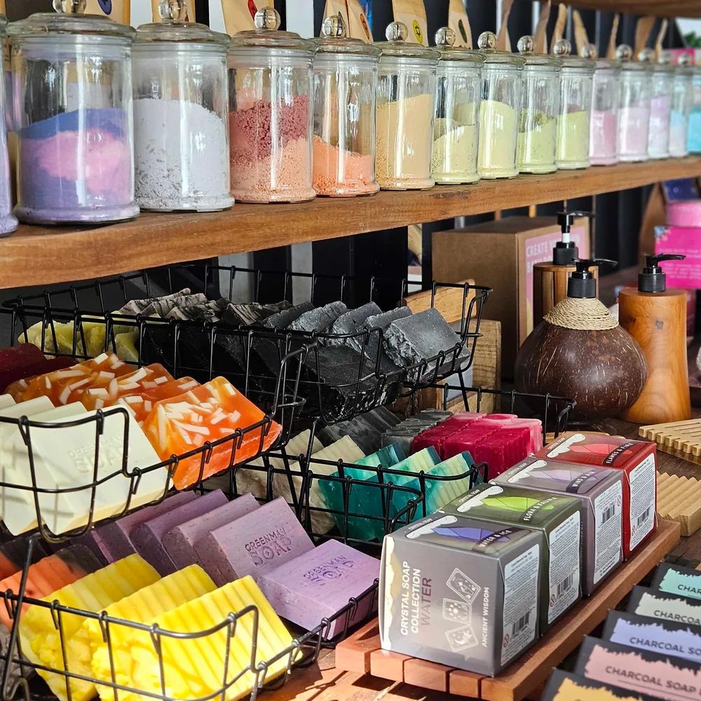 AWGifts showroom met zeep en badproducten