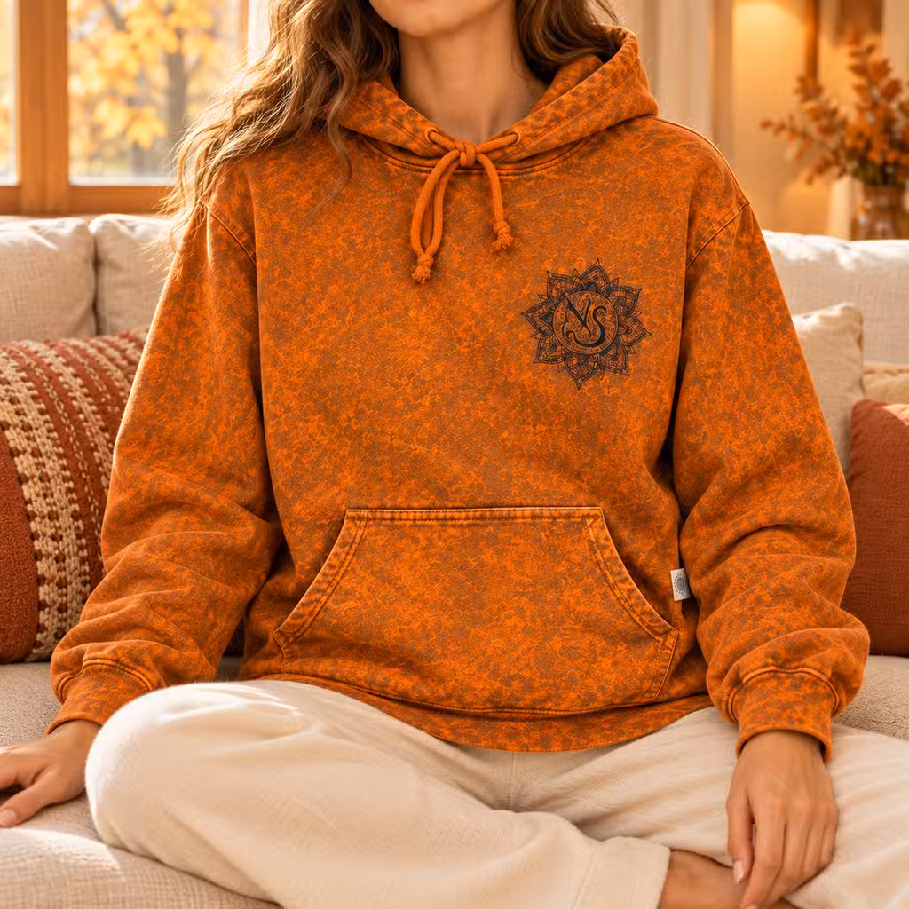 Nomad Sari hoodies van stonewashed katoen