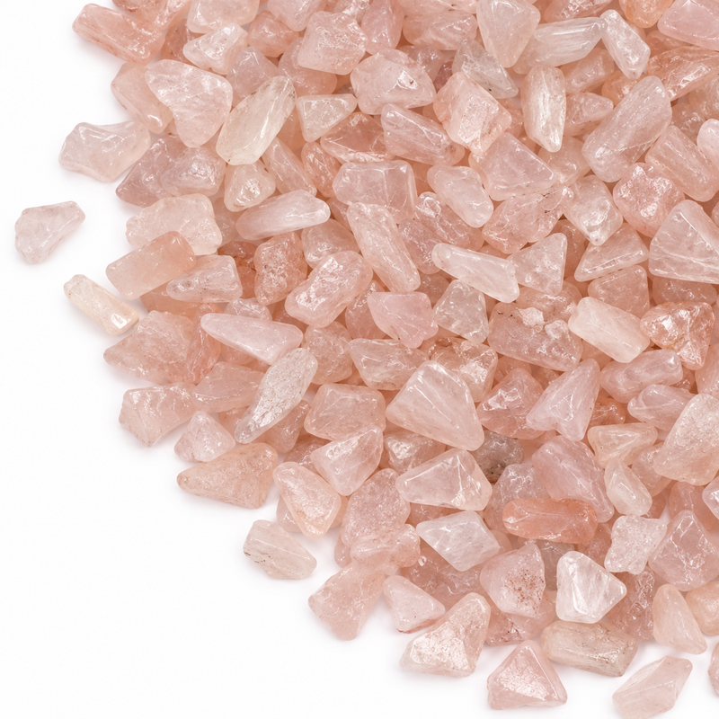 Rozenkwarts edelsteenfragmenten bulk - 1KG