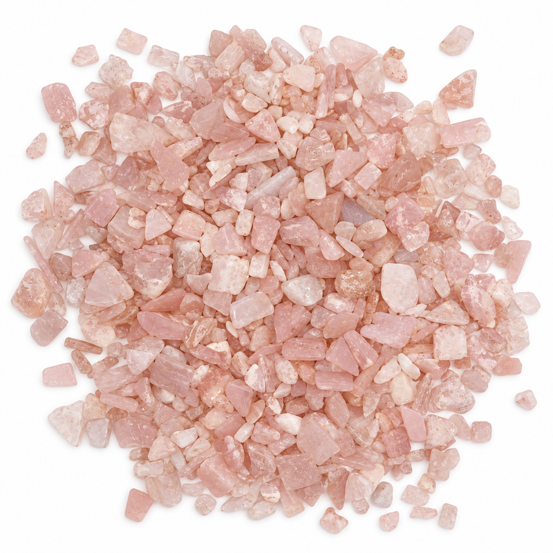 Rozenkwarts edelsteenfragmenten bulk - 1KG