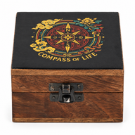 Klein Geëmailleerd Doosje - Compass of Life