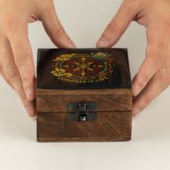 Klein Geëmailleerd Doosje - Compass of Life