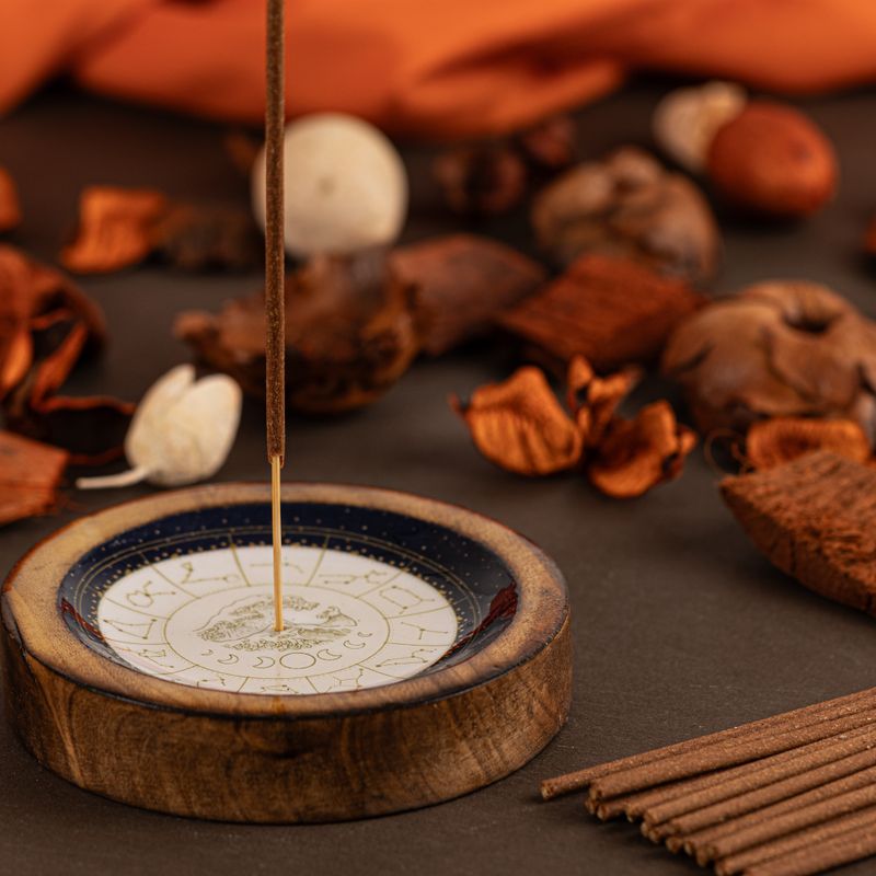Sterrenbeeld Mini Schaaltje & Wierookhouder - Leeuw