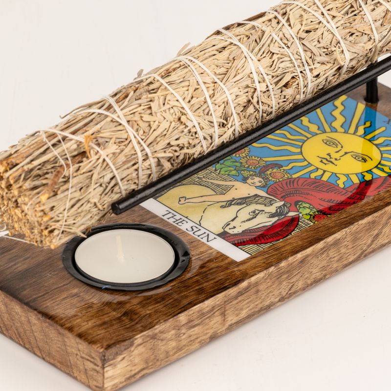 Grote Salie Stick Houder Geëmailleerd - De Zon