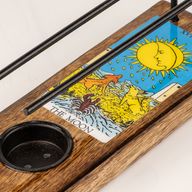 Grote Salie Smudge Stick Houder Geëmailleerd - De Maan