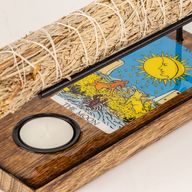 Grote Salie Smudge Stick Houder Geëmailleerd - De Maan