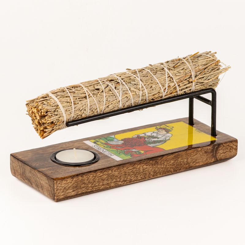 Grote Salie Smudge Stick Houder Geëmailleerd - Kracht