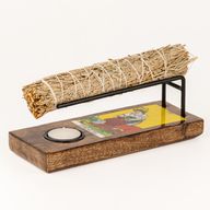 Grote Salie Smudge Stick Houder Geëmailleerd - Kracht