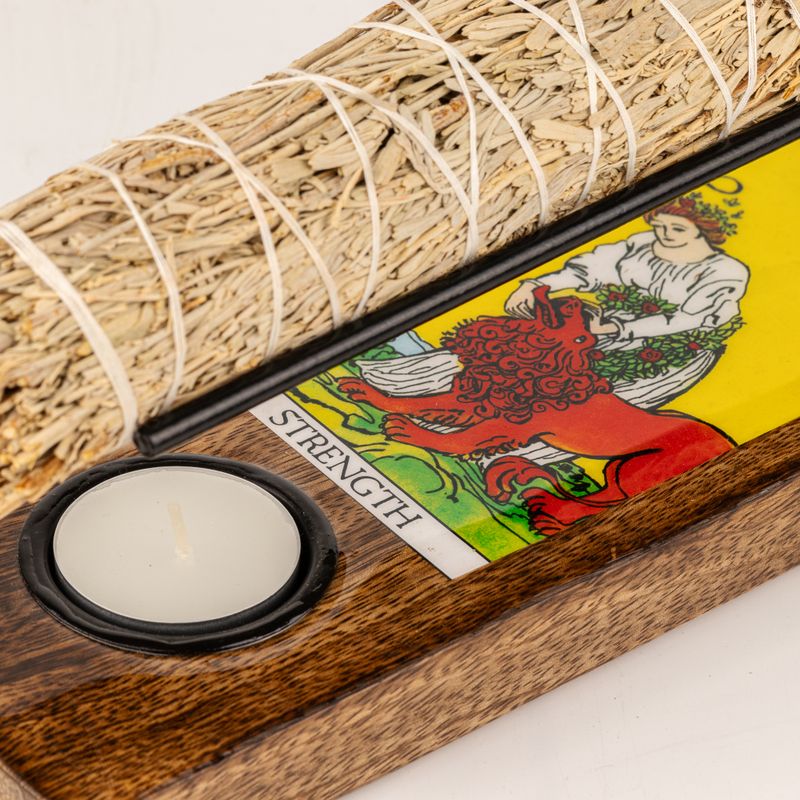 Grote Salie Smudge Stick Houder Geëmailleerd - Kracht