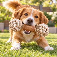 PAW Toys - Koffiehout Kauwspeelgoed - Double Trouble Tug