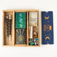 Blue Moon Phases Tarot-dienblad met kaarthouder