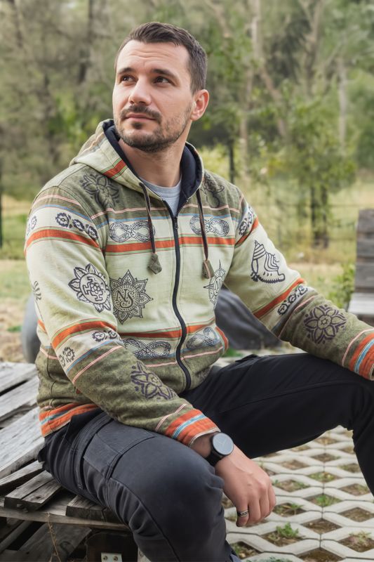 Medium - Nomad Sari Himalayan Soul Jas - Mantra Groen