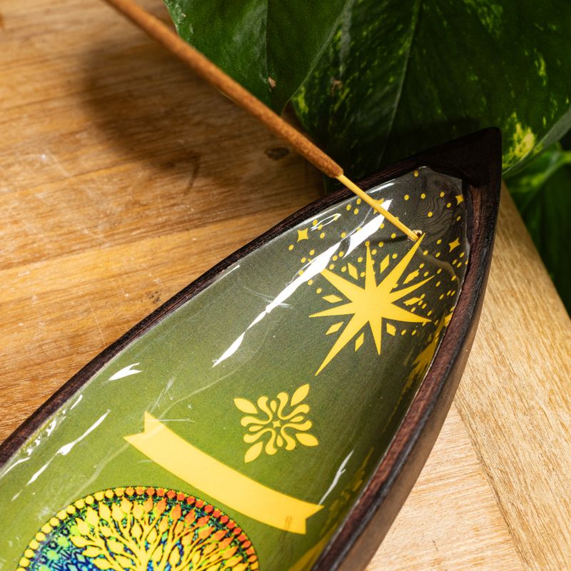Emaille Wierookbrander - Mangohout - Levensboom