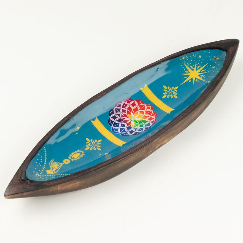 Emaille Wierookbrander - Mangohout - Mandala
