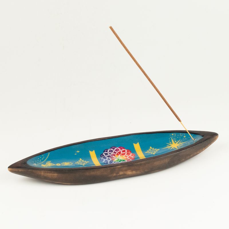 Emaille Wierookbrander - Mangohout - Mandala