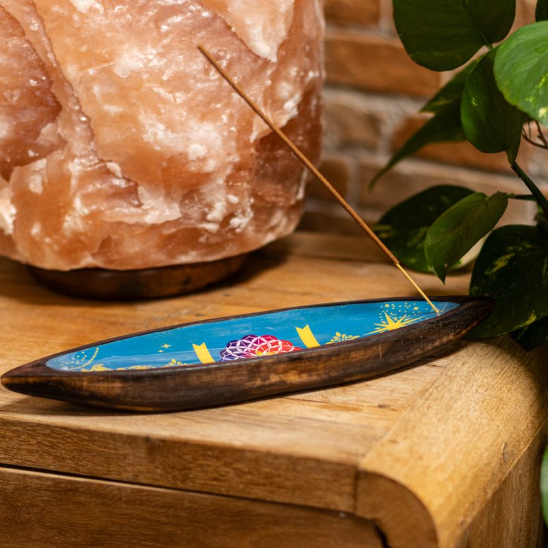 Emaille Wierookbrander - Mangohout - Mandala