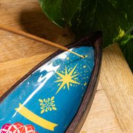 Emaille Wierookbrander - Mangohout - Mandala