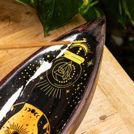 Emaille Wierookbrander - Mangohout - Hamsa