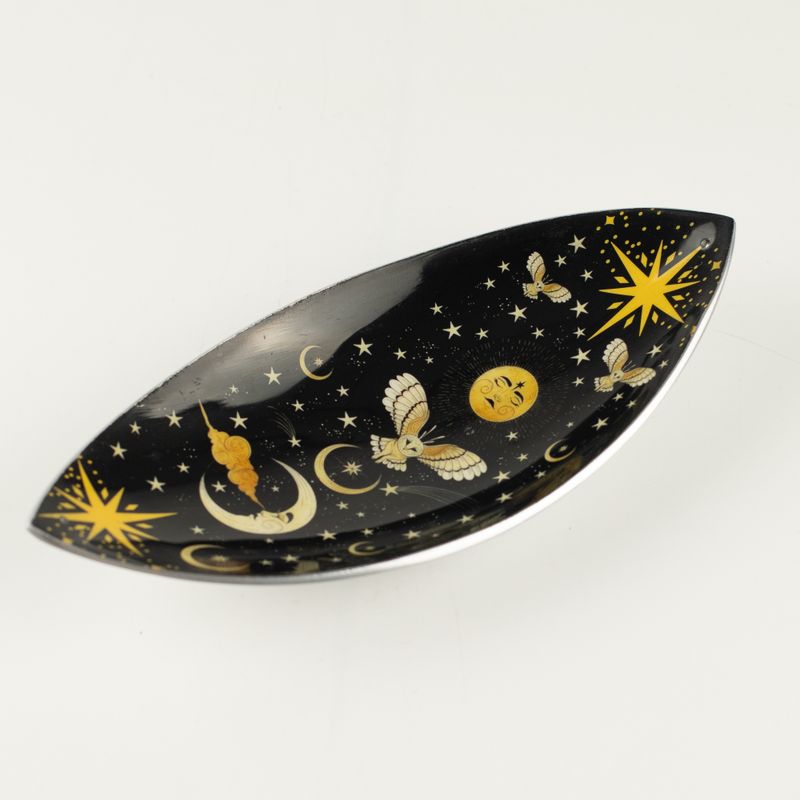 Emaille Wierookschaal - Aluminium - Enchanted Night Owl