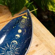 Emaille Wierookbrander - Aluminium - Zodiak Maanfasen
