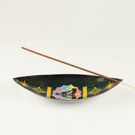 Geëmailleerde Wierookhouder - Aluminium - Lotus Boeddha Chakra
