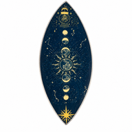 Emaille Wierookbrander - Aluminium - Zodiak Maanfasen