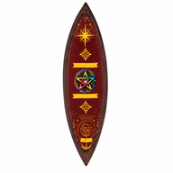Emaille Wierookbrander - Mangohout - Vijfhoek