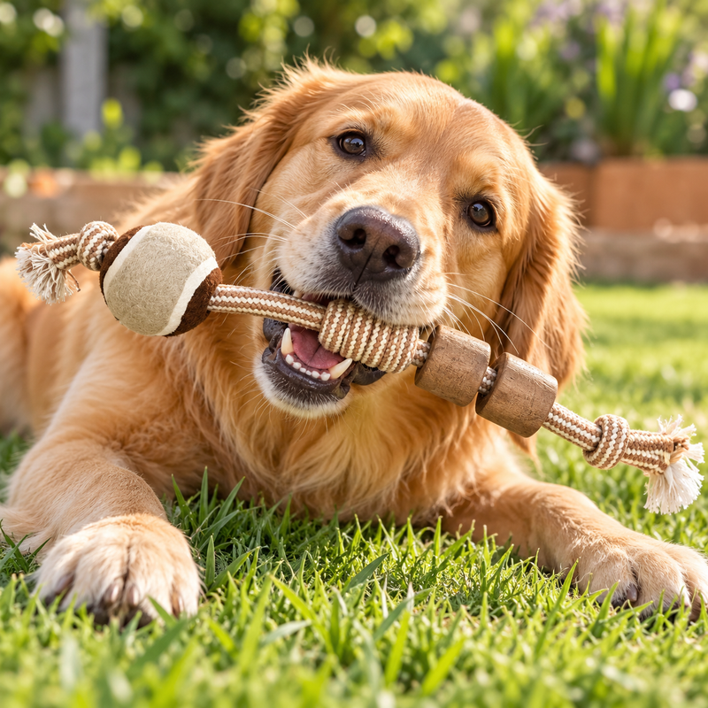 PAW Speelgoed - Koffiehout Kauwstok - Knuckle Ball Batton