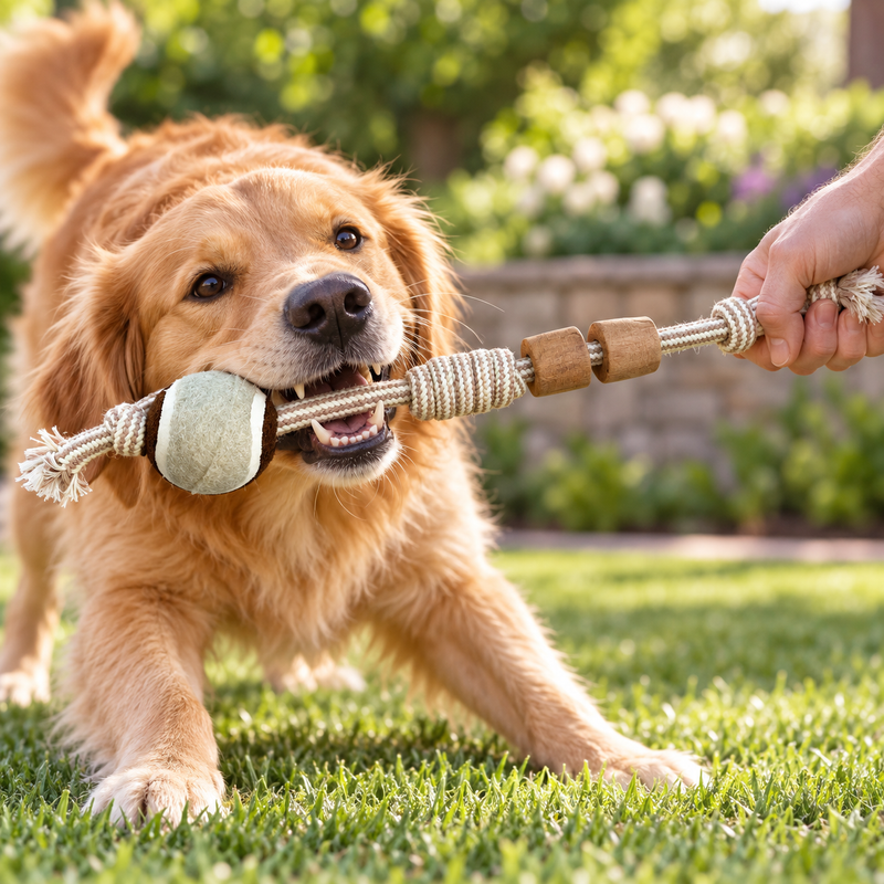 PAW Speelgoed - Koffiehout Kauwstok - Knuckle Ball Batton