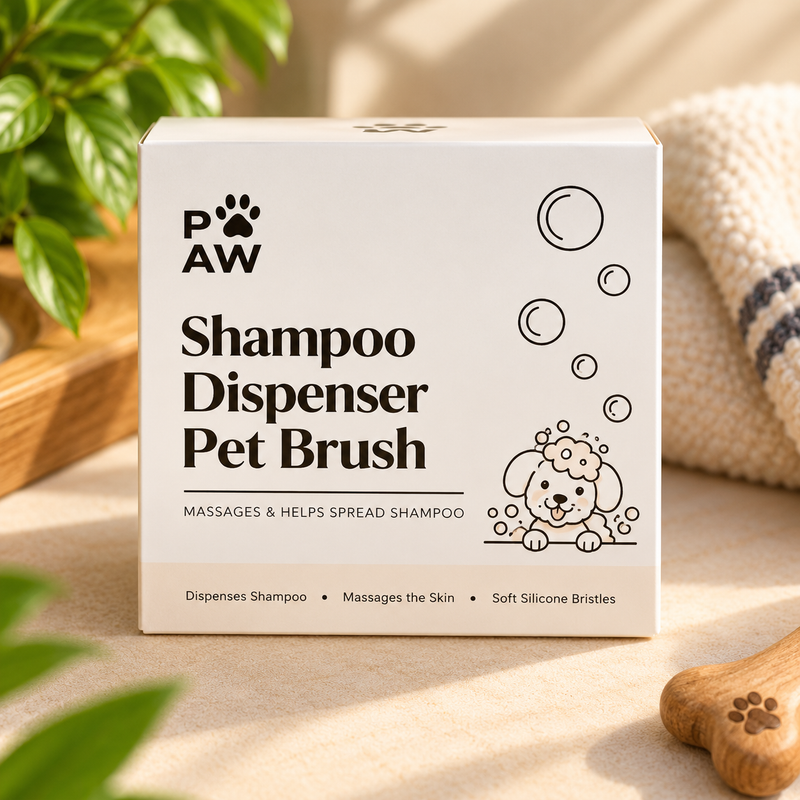 PAW Verzorgingsartikelen - Easy Wash Shampoo & Massage - Siliconen Borstelharen