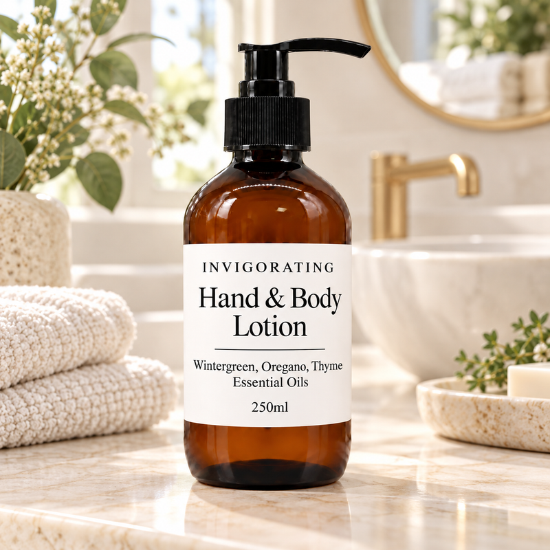 Wintergreen, Oregano & Tijm Hand- & Bodylotion 250ml - Zonder etiket