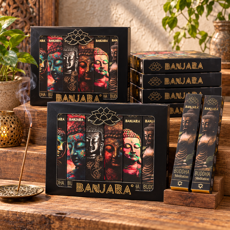 Banjara Boeddha - Set van 6 - Doos