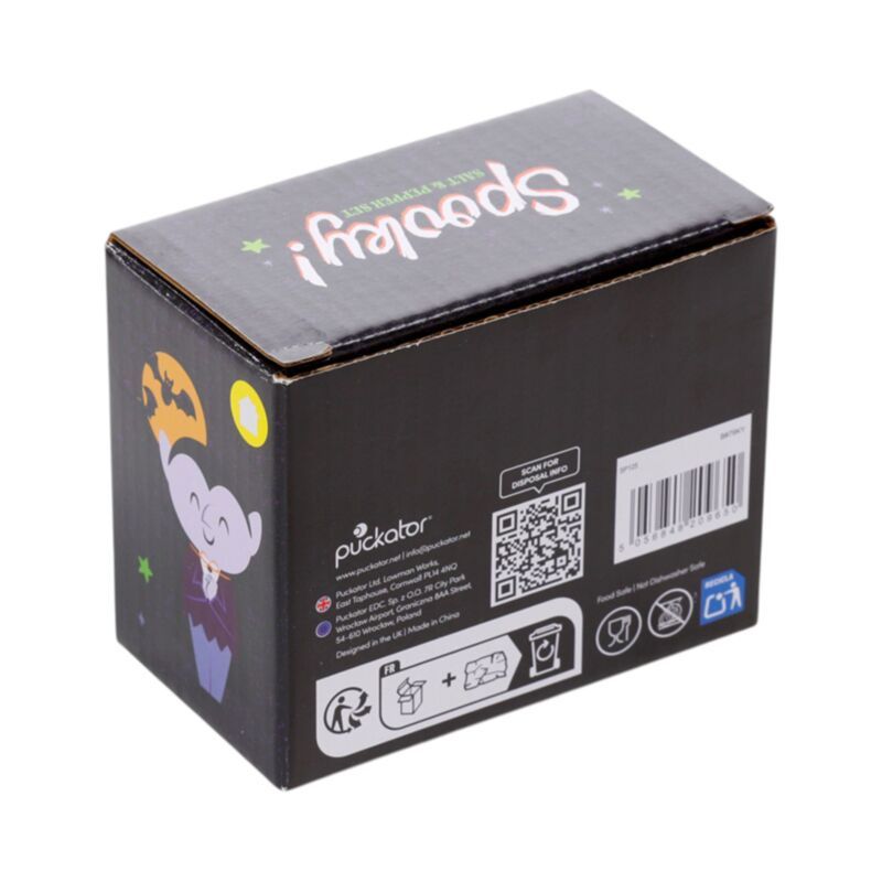 Spooky Dracula & Doodskist Keramische Peper- en Zoutset