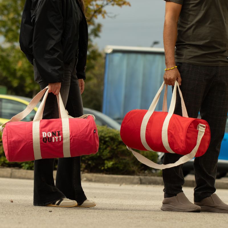 Katoenen Canvas Sporttassen – Don’t Quit Sporttas Startpakket