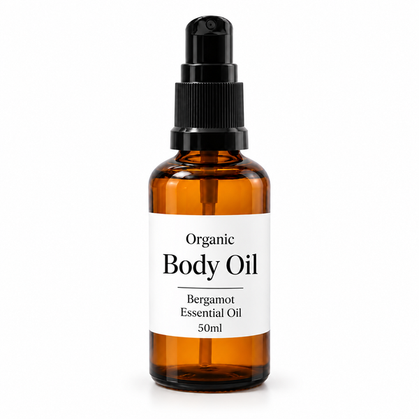 Organische Lichaamsolie 50ml - Bergamot - Zonder etiket