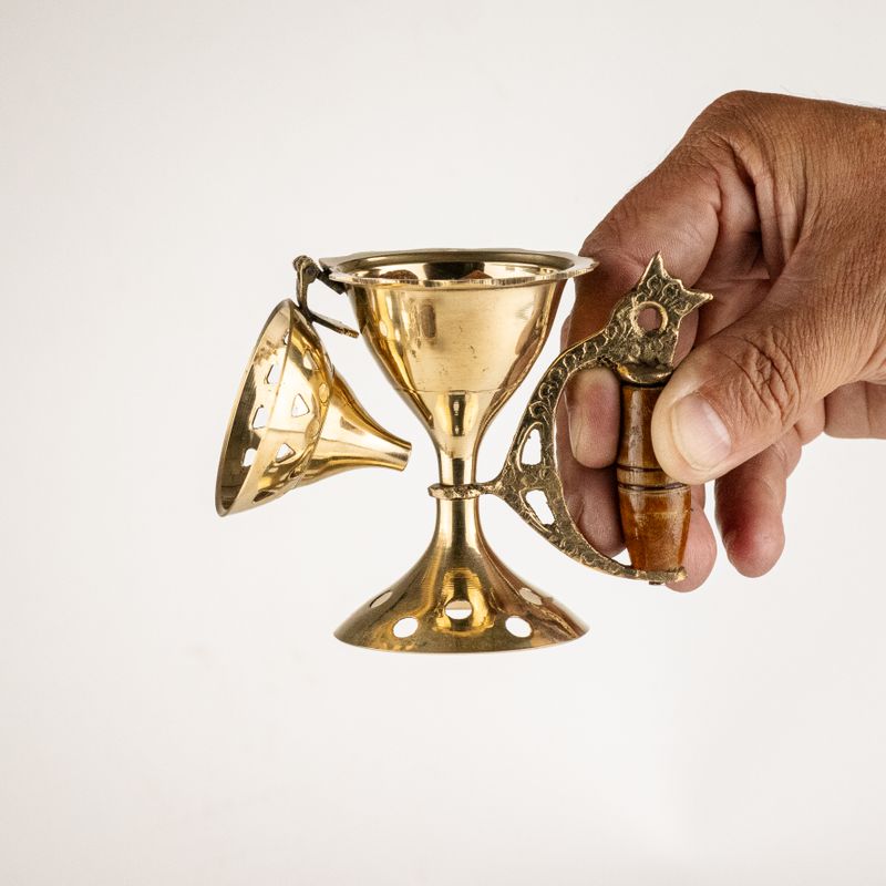 Wierookkegelhouder met Handvat