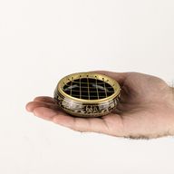 Gebeeldhouwde Messing Wierookpot voor Houtskool