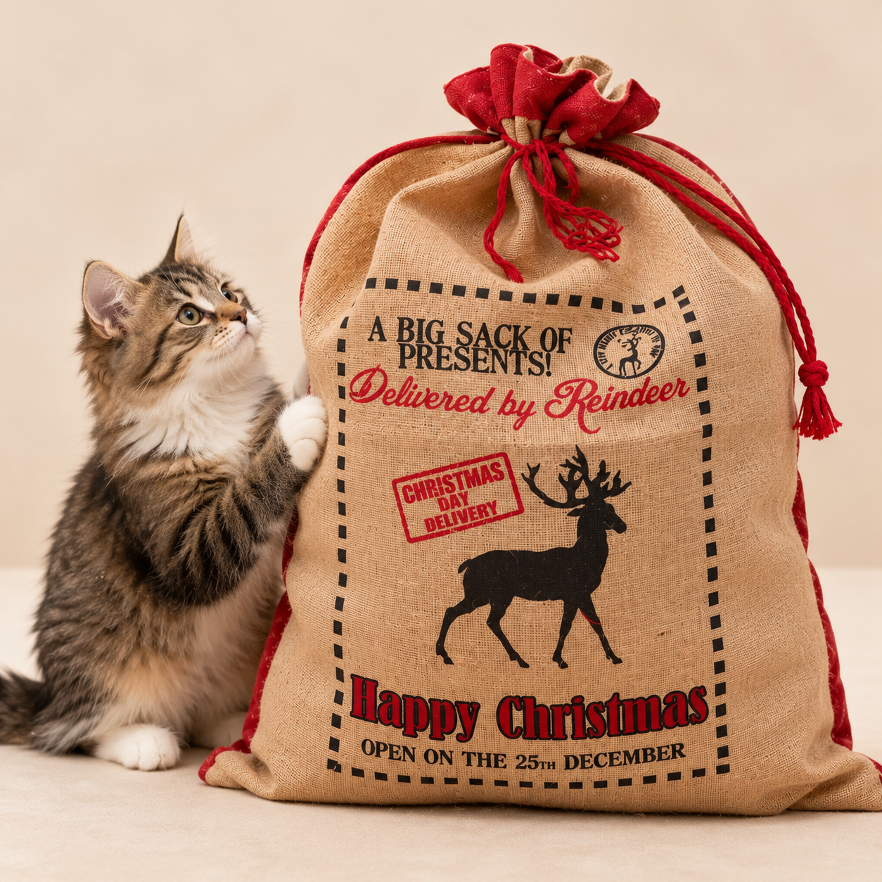 Jute Kerstmanzakken