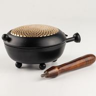 Grote IJzeren Wierookbrander - Gouden details