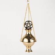 Hangende Messing Wierookbrander - Pentagram