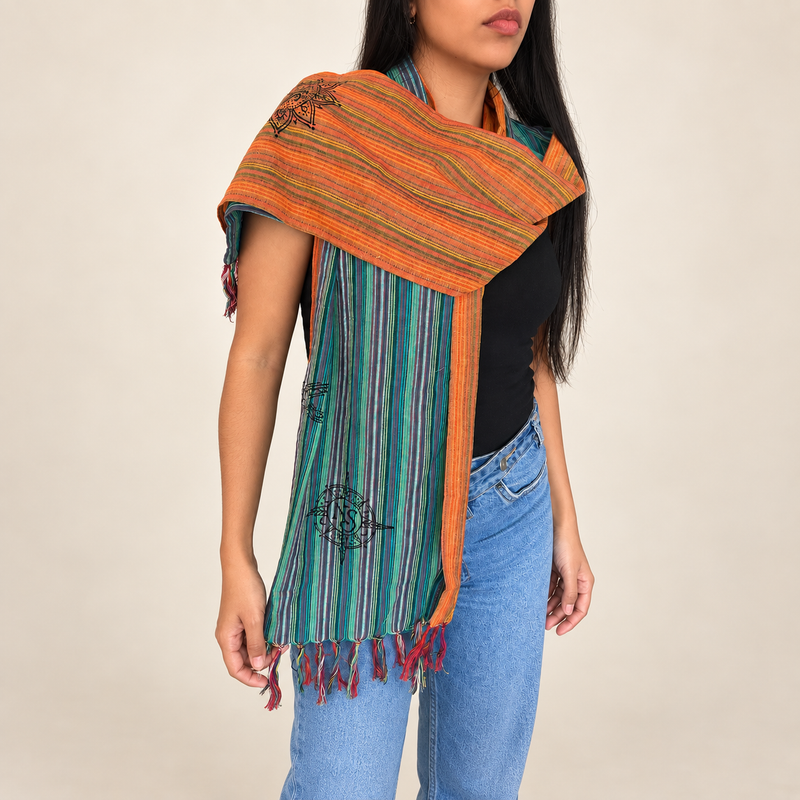Nomad Sari Travel Blessing Sjaals Startpakket – 72 Sjaals + GRATIS Displaystandaard