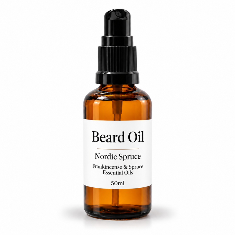 50ml Baardolie - Nordic Spruce - Zonder Etiket