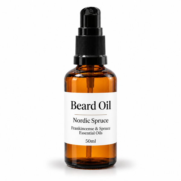 50ml Baardolie - Noordse Spar - Ongeëtiketteerd