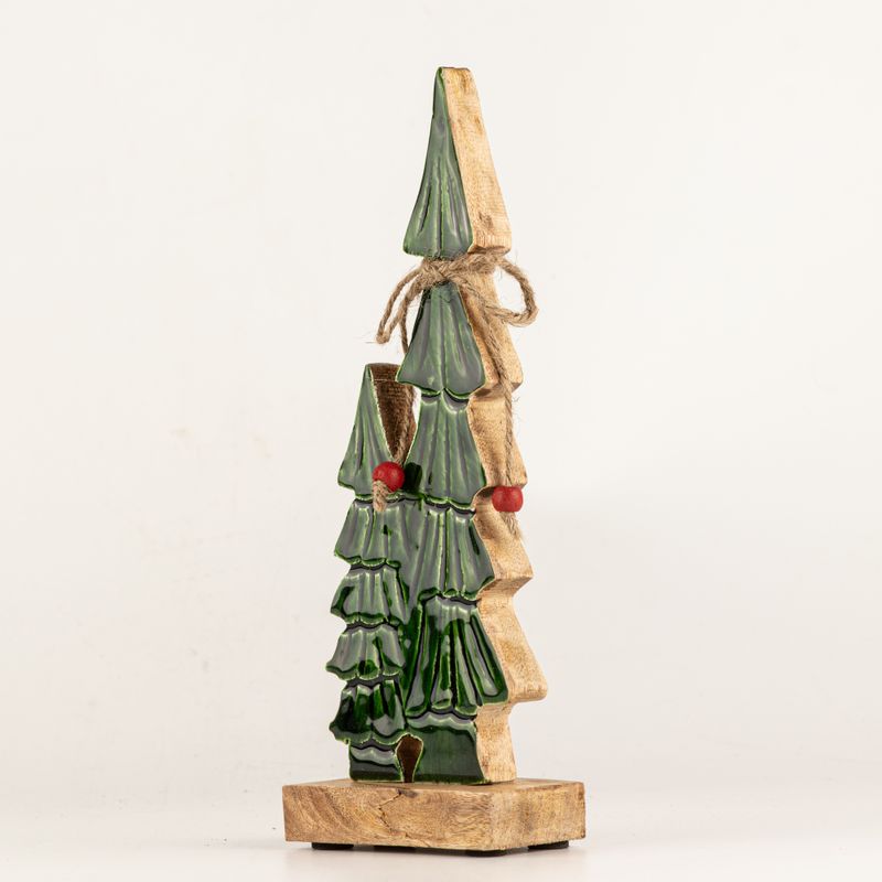 Lost in the Forest - Klein - Twee Geëmailleerde Bomen - (25x8x2.5cm)