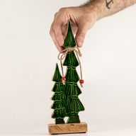 Lost in the Forest - Klein - Twee Geëmailleerde Bomen - (25x8x2.5cm)